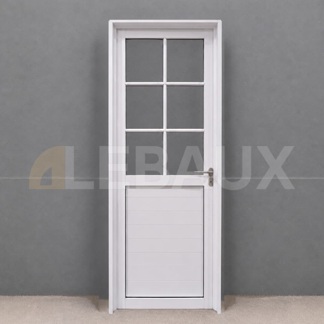 Puerta exterior 1/2 vidrio repartido