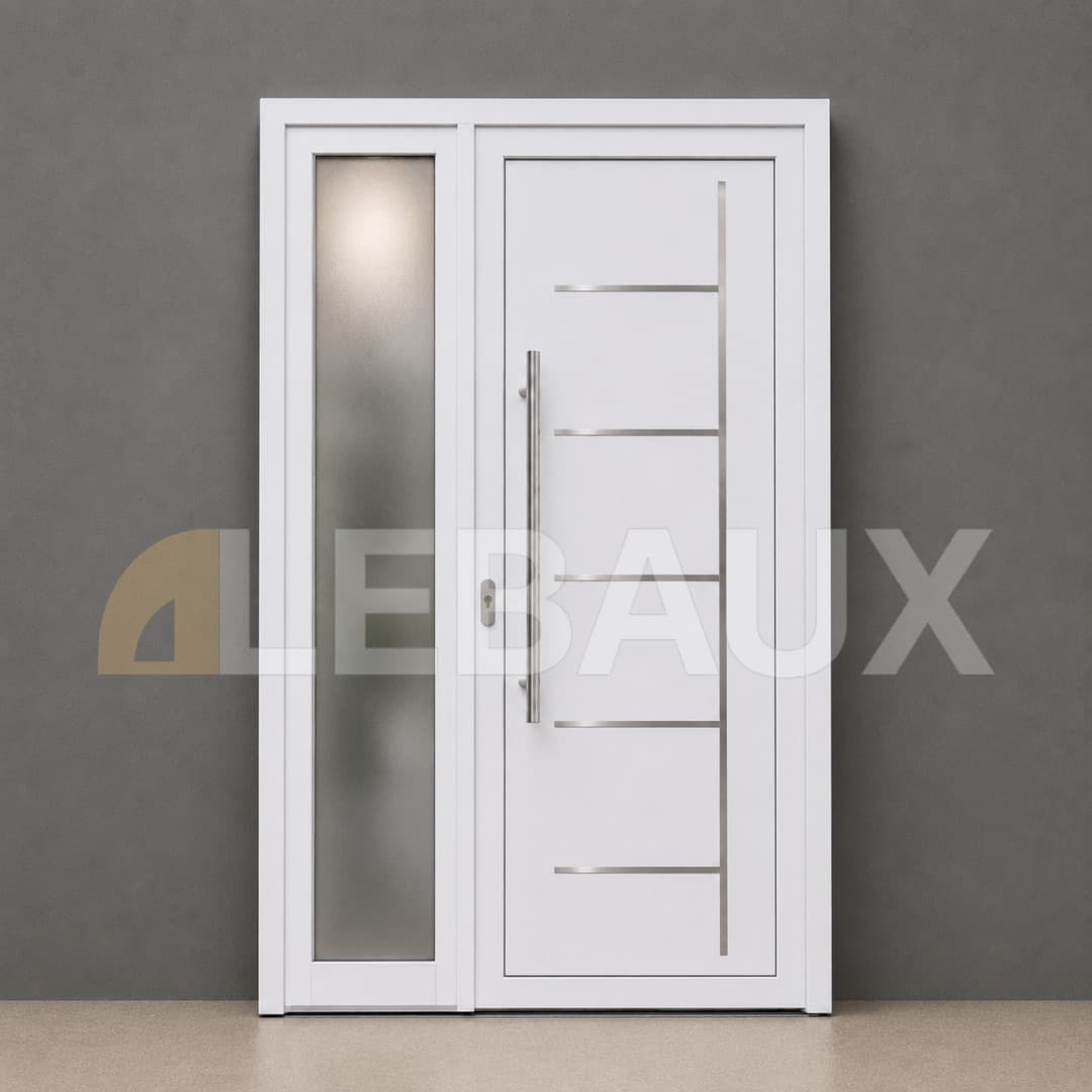 Puerta placa inyectada con postigon