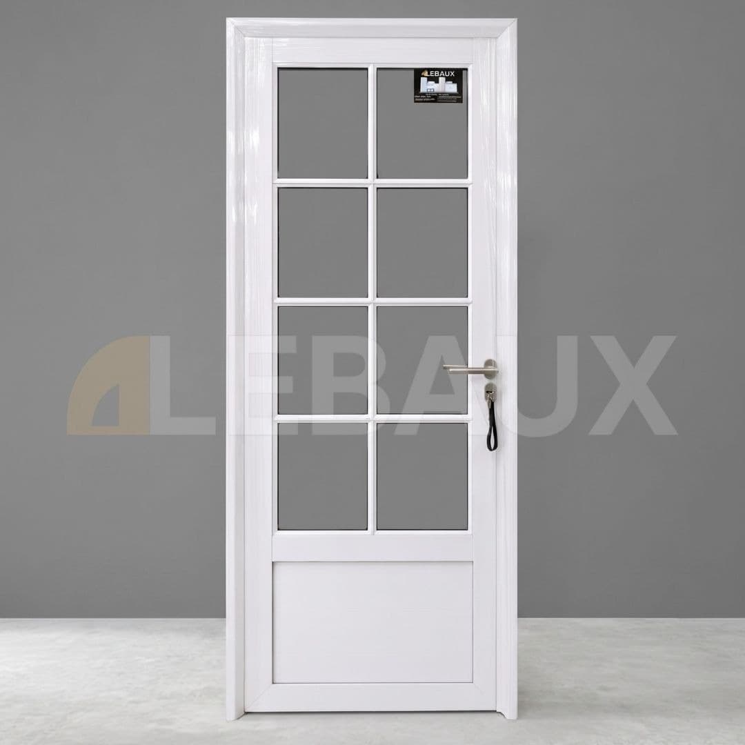 Puerta pesada 3/4 vidrios repartidos Herrero